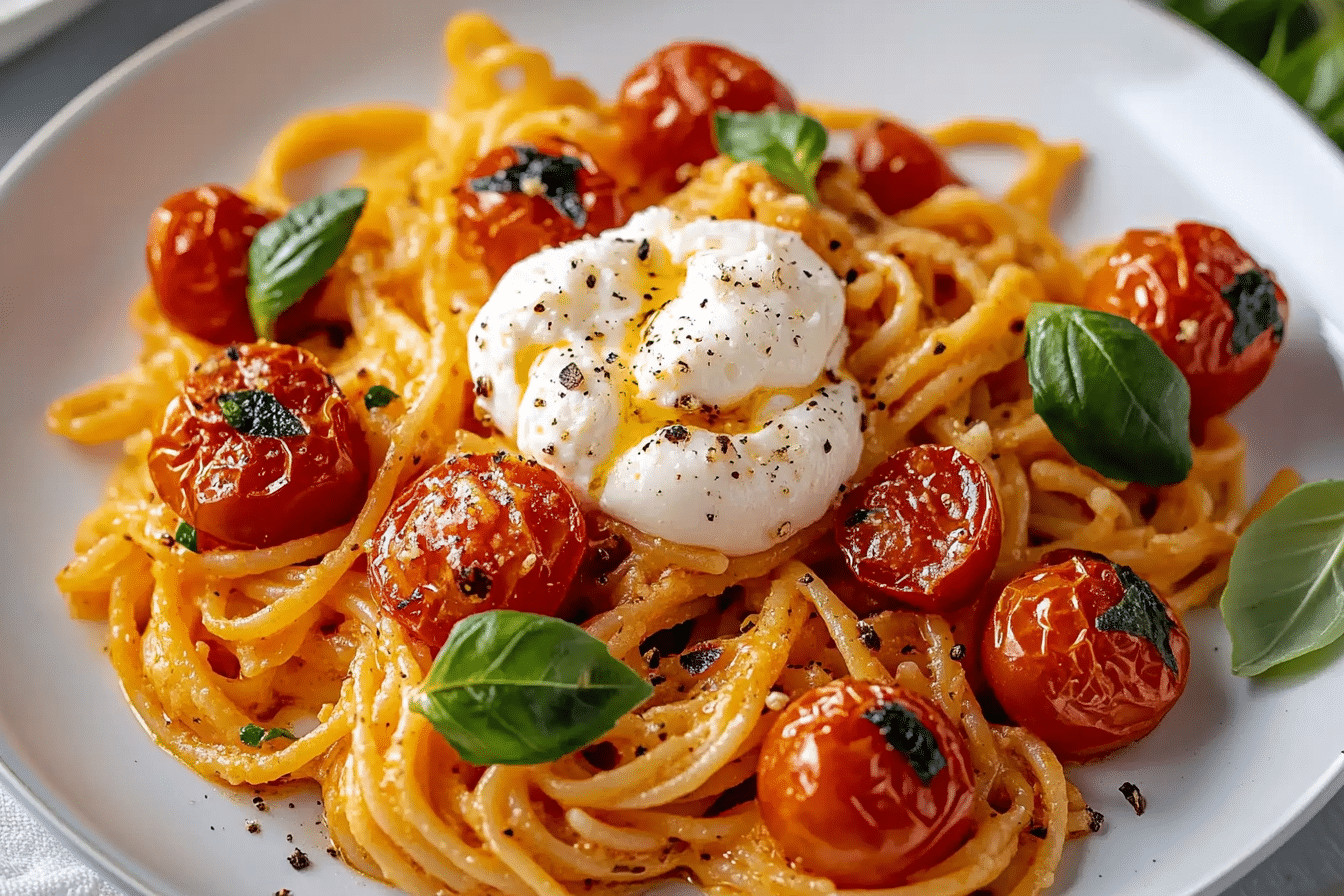 Burst Tomato Burrata Pasta