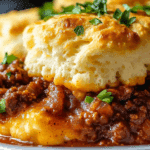 Sloppy Joe Biscuit Casserole
