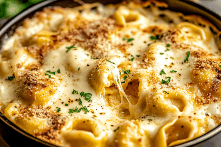 Cheesy Tortellini Bake