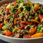 Mediterranean Ground Beef Stir Fry