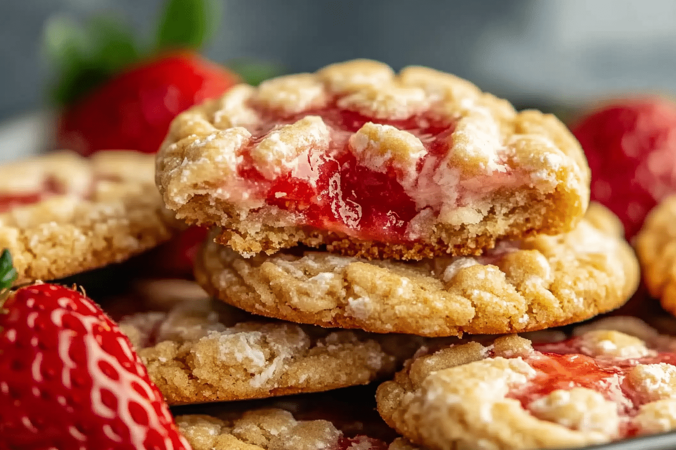 Strawberry Pop Tart Cookies