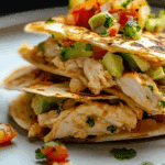 Chicken and Avocado Quesadillas