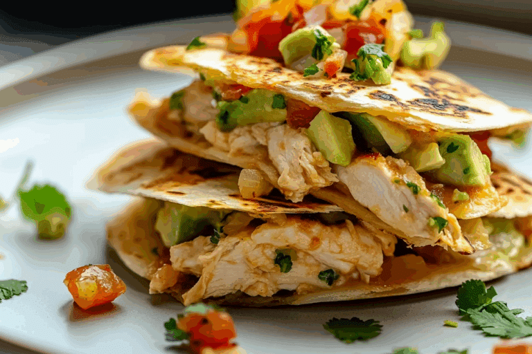 Chicken and Avocado Quesadillas