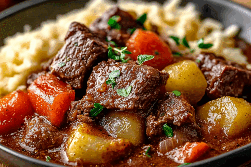 Slow Cooked Summer Beef Casserole