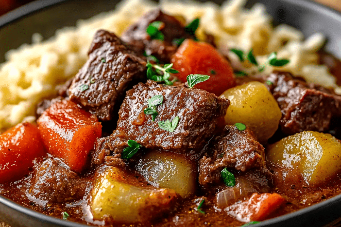Slow Cooked Summer Beef Casserole