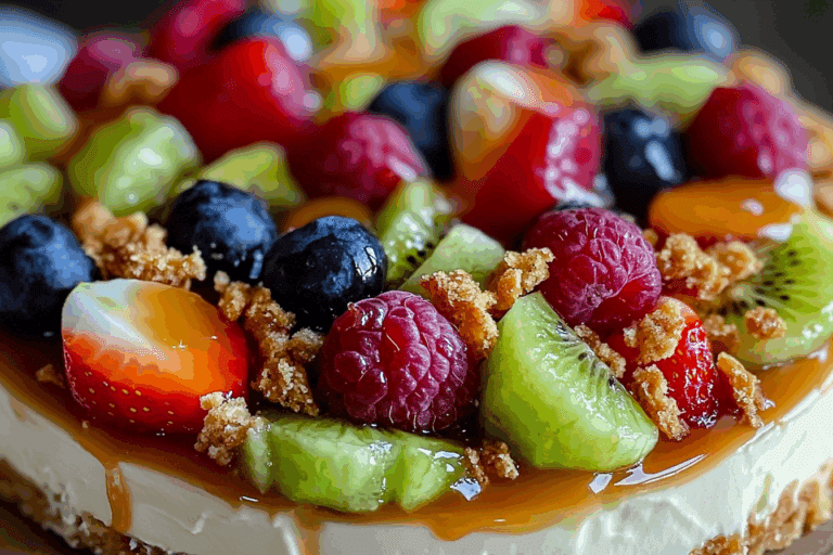 Caramel Crunch Cheesecake Fruit Salad