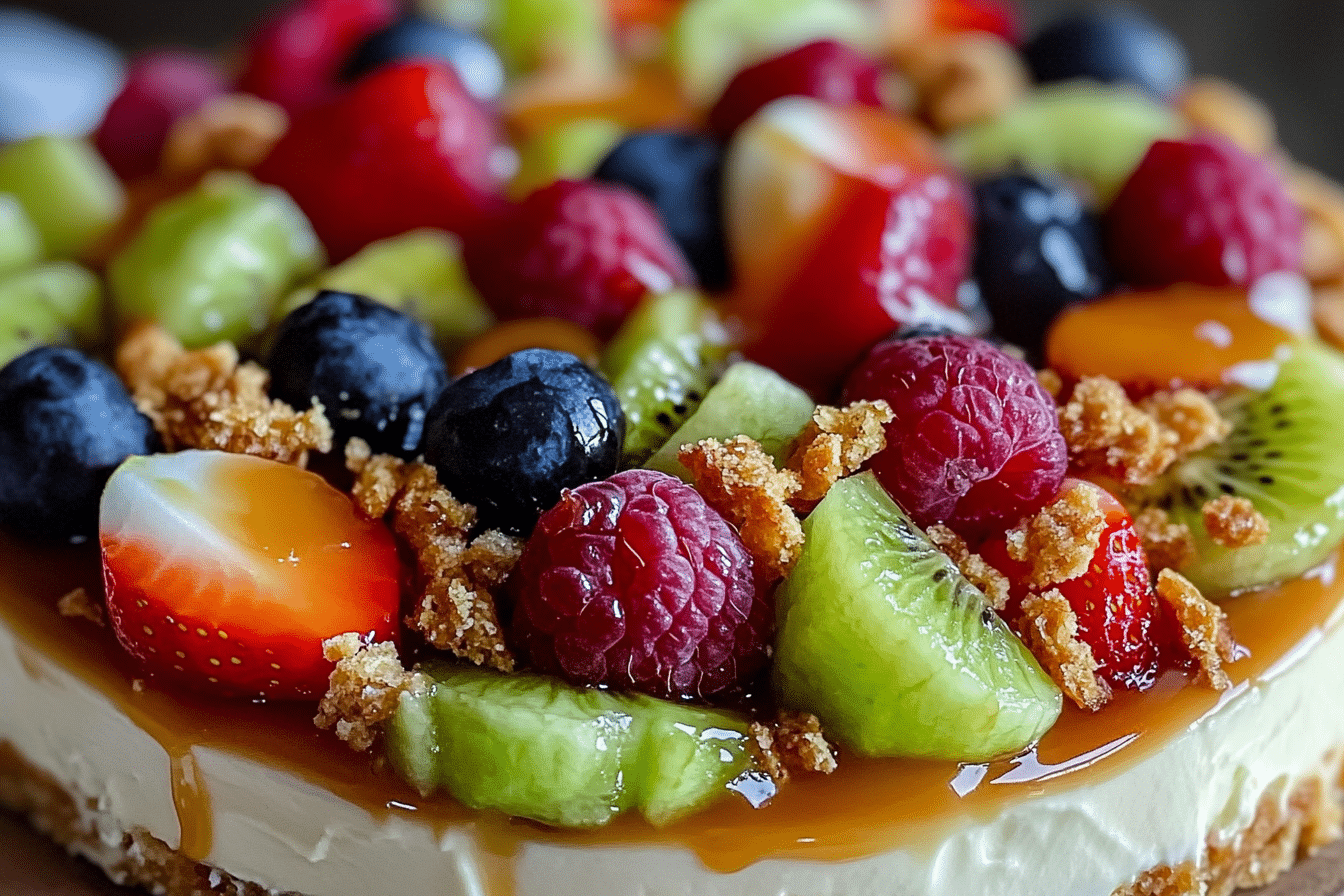 Caramel Crunch Cheesecake Fruit Salad