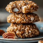 No-Bake Pecan Coconut Praline Cookies