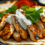 Chicken Shawarma with Yogurt Sauce