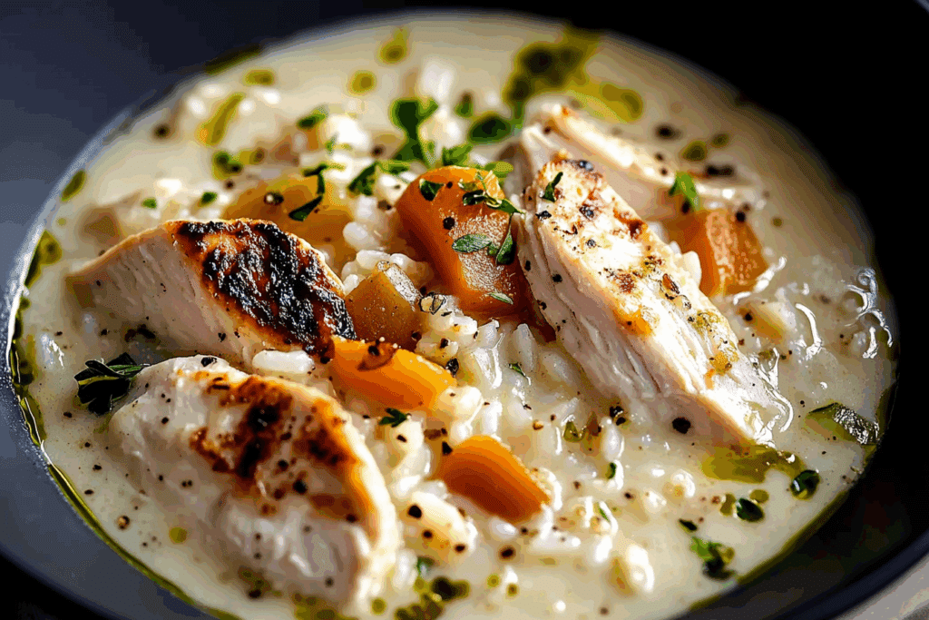 Creamy Chicken and Rice Soup