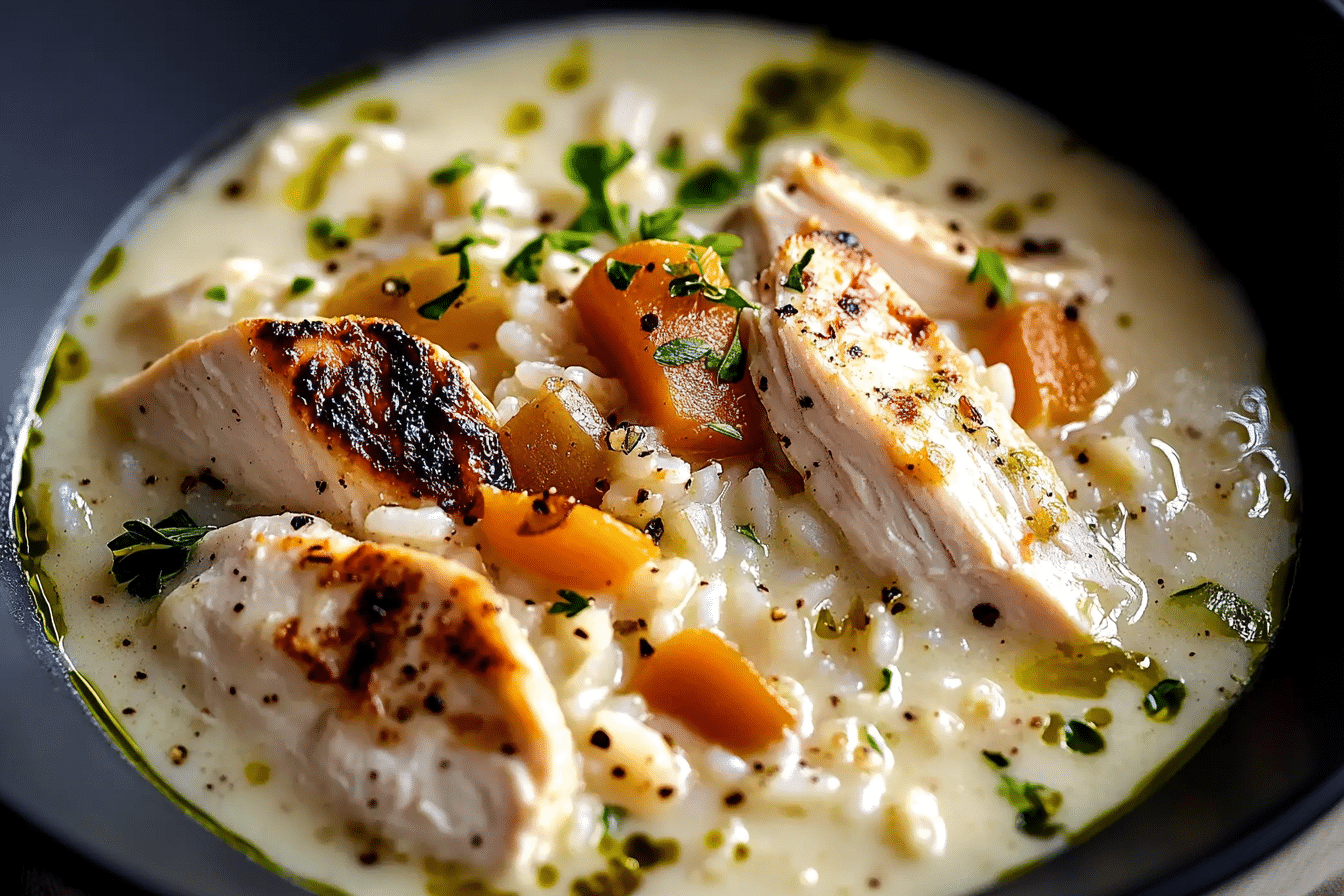 Creamy Chicken and Rice Soup