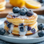 Greek Yogurt Lemon Blueberry Pancake Bites