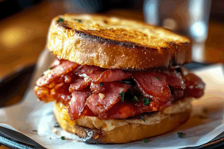 Fried Bologna Sandwich