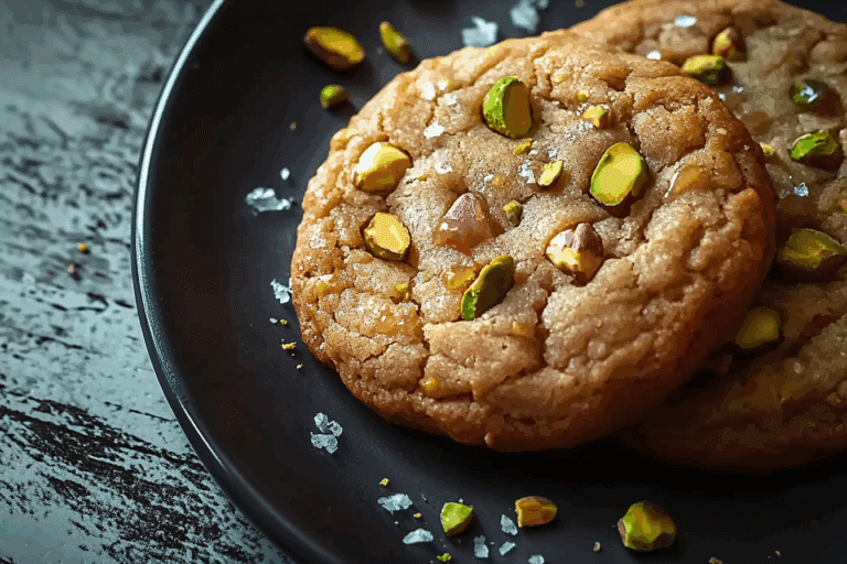 Salted Honey Pistachio Cookies