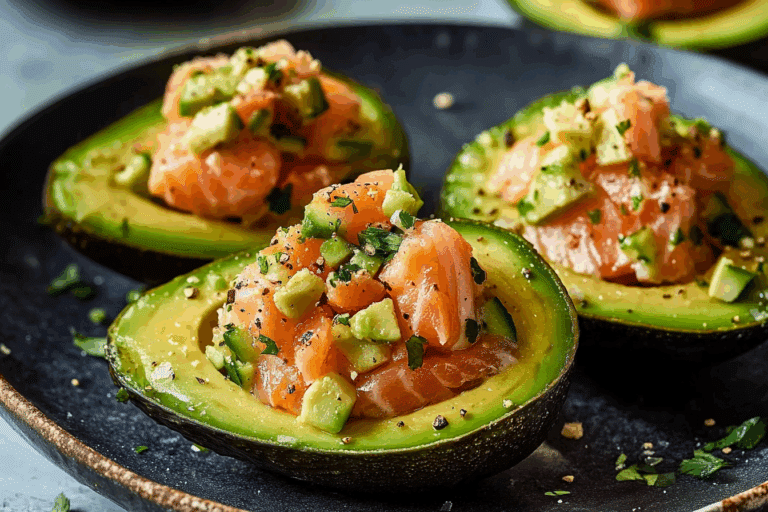 Salmon-Stuffed Avocados