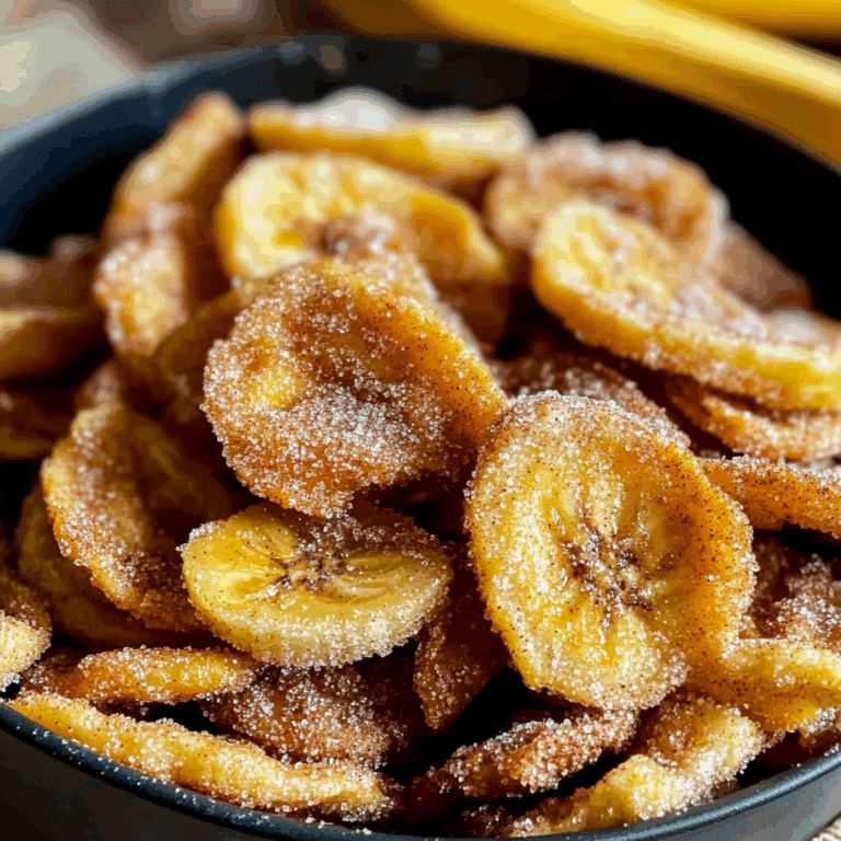 Cinnamon-Sugar Air Fryer Banana Chips