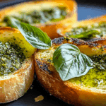 Basil Pesto Bread Rounds