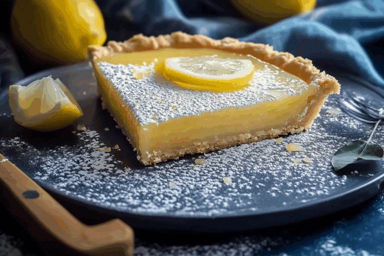 Easy Crustless Lemon Tart