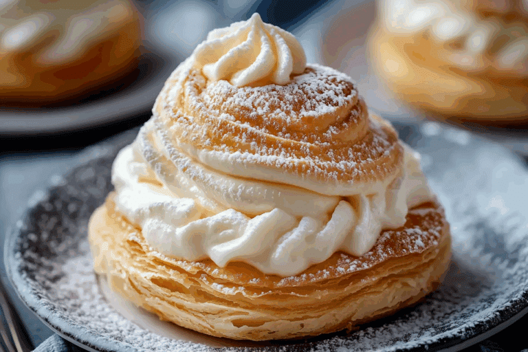 Choux Pastry with Milk Tea Cream