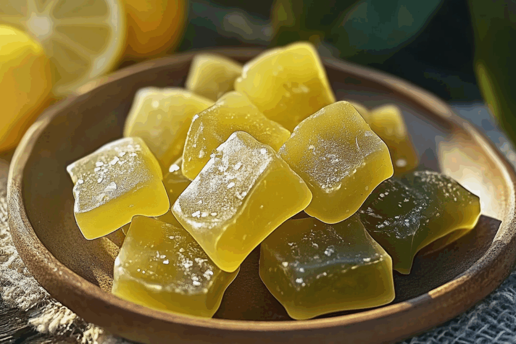 Green Tea, Lemon & Ginger Chews