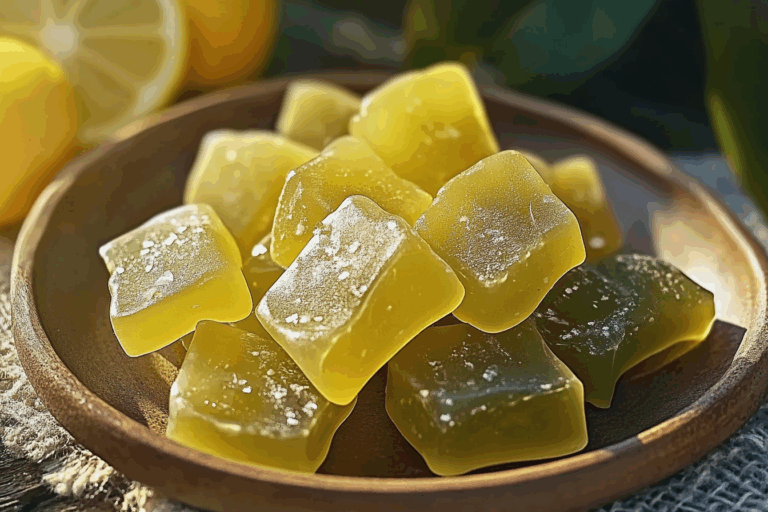 Green Tea, Lemon & Ginger Chews