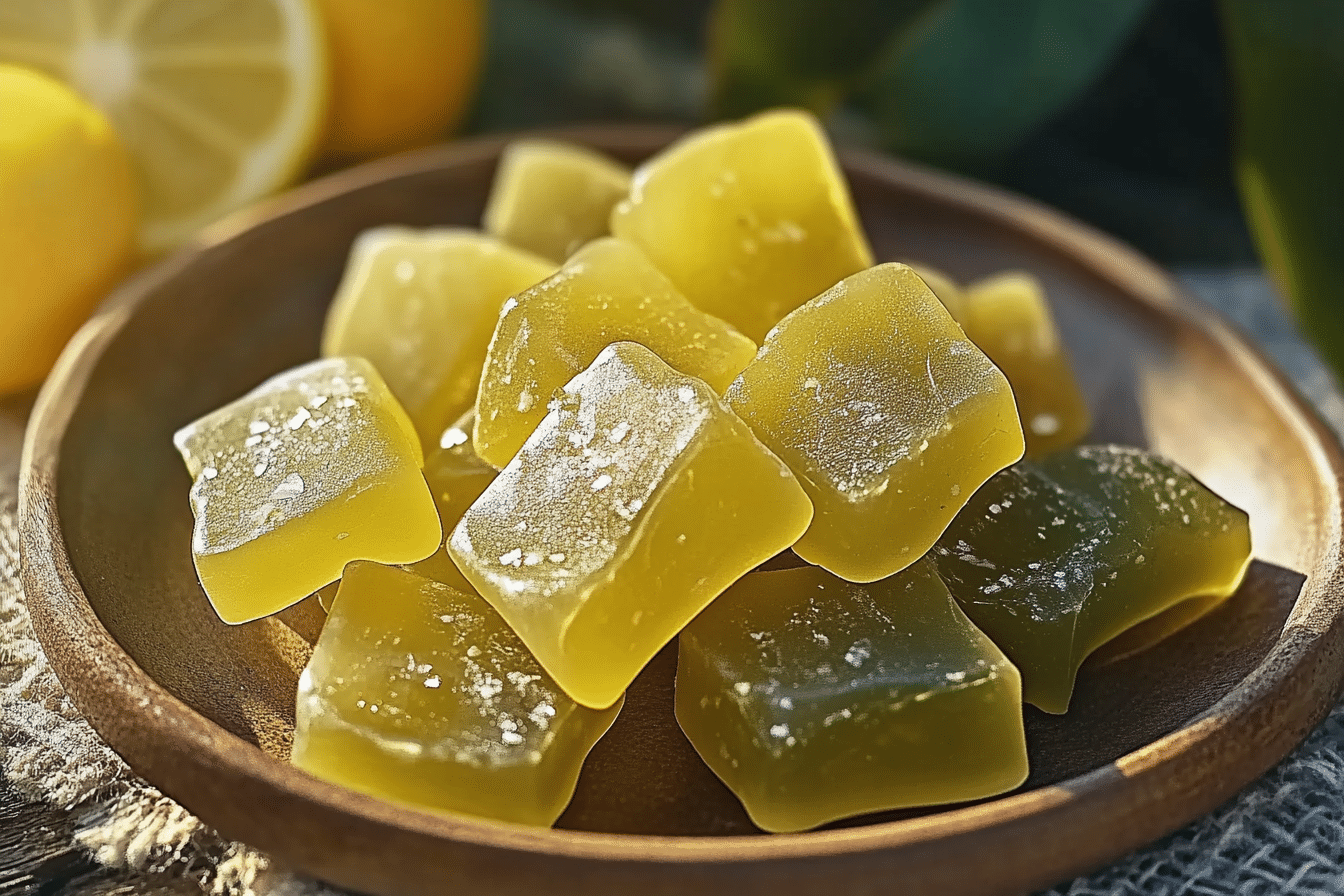 Green Tea, Lemon & Ginger Chews