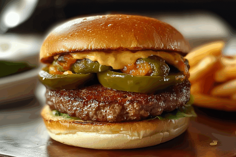 Poblano Popper Burger