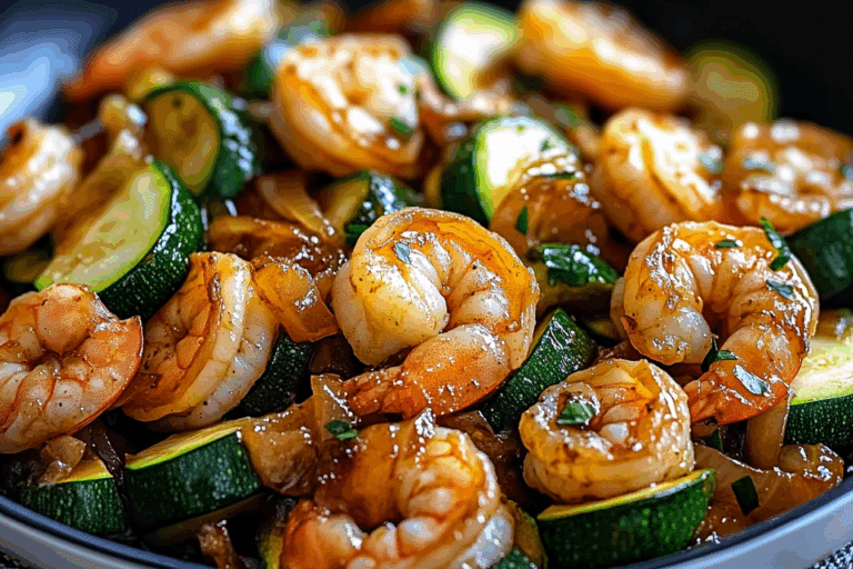 Shrimp and Zucchini Stir Fry with Homemade Teriyaki