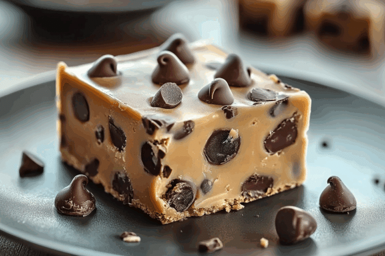 No-Bake Chocolate Chip Cookie Dough Bars