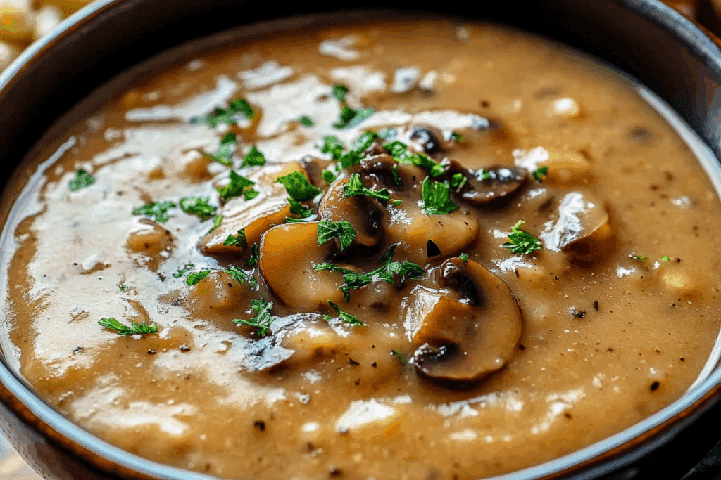 Easy Vegan Mushroom Gravy