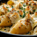 Chicken Scampi Stuffed Pasta Shells