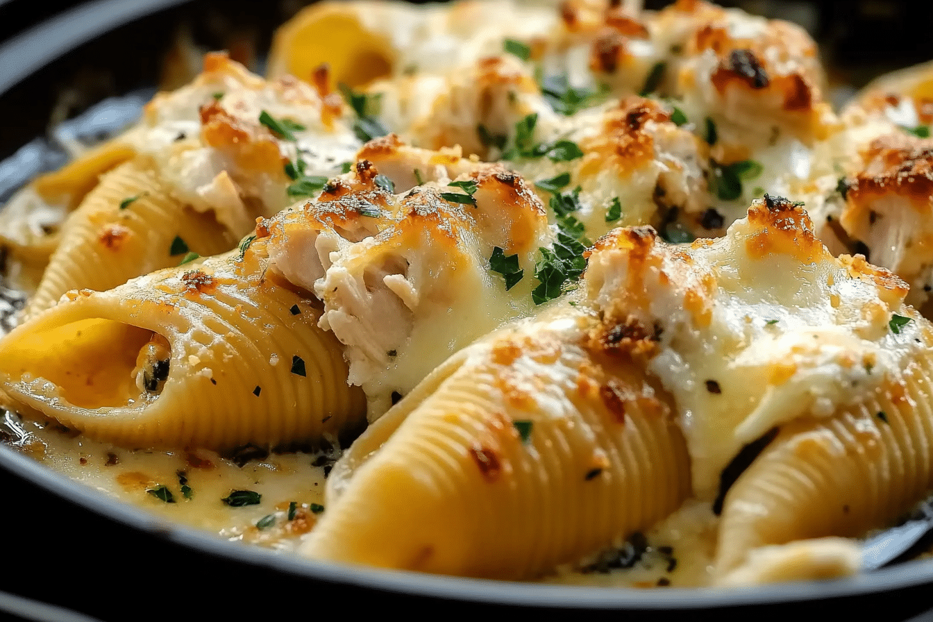 Chicken Scampi Stuffed Pasta Shells