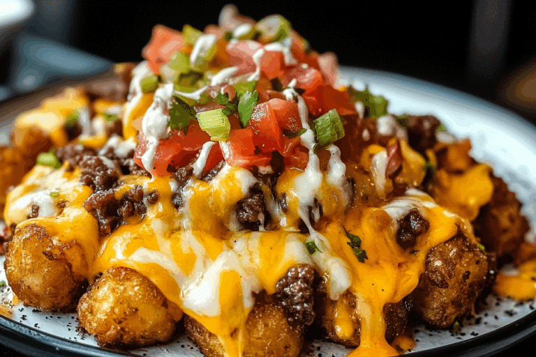 Cheeseburger Tater Tot Nachos