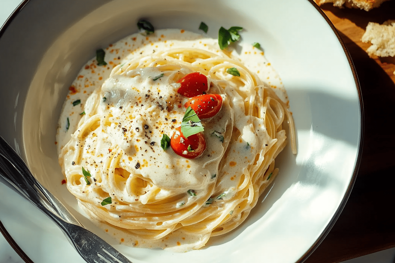 White Sauce Spaghetti