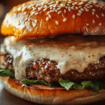 Garlic Overload Burgers with Creamy Garlic Burger Sauce