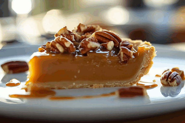 Pumpkin Pecan Caramel Pie