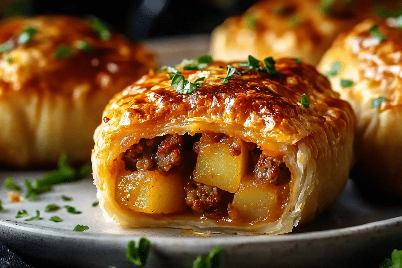 Cajun Potato and Cheddar Sausage Hand Pies
