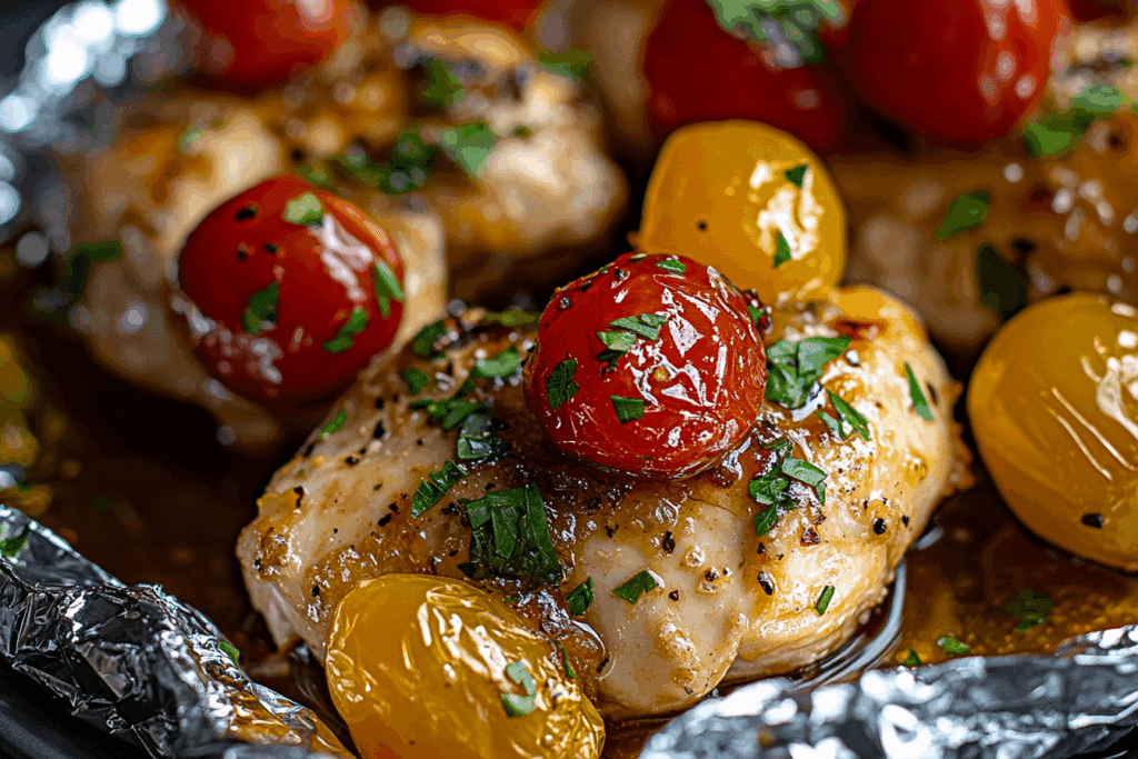 Honey Mustard Chicken Foil Packets