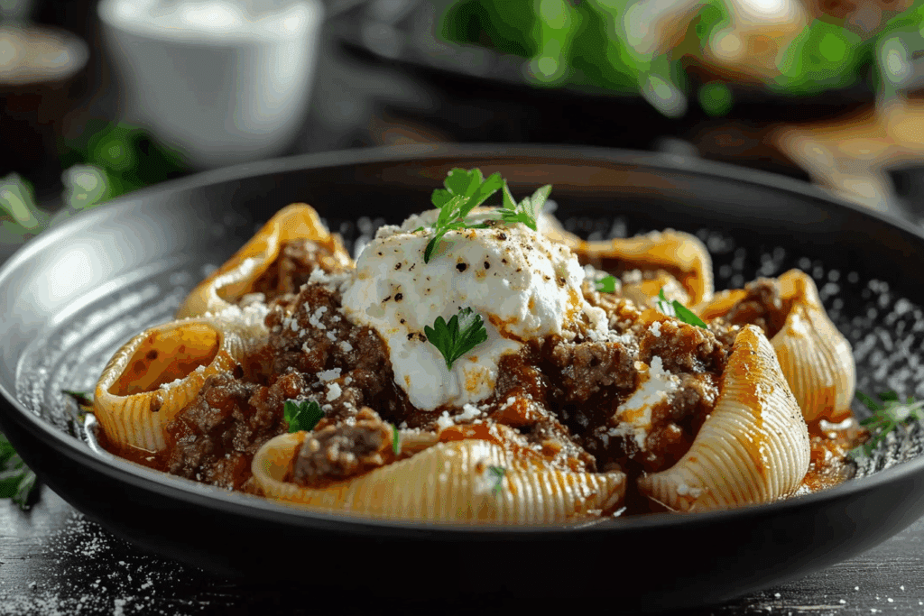 Beef Stuffed Shells Ricotta