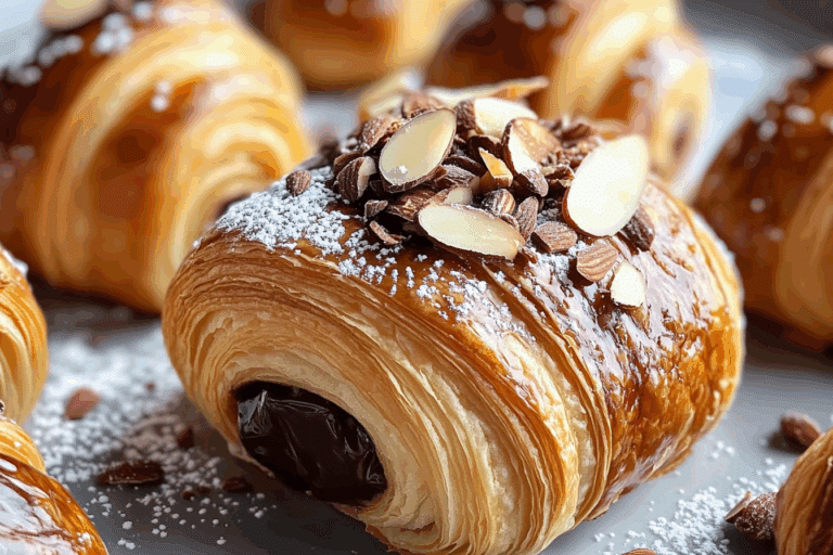 Chocolate Almond Croissant Rolls
