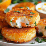 Panko-Crusted Shrimp Cakes with Two-Citrus Aioli