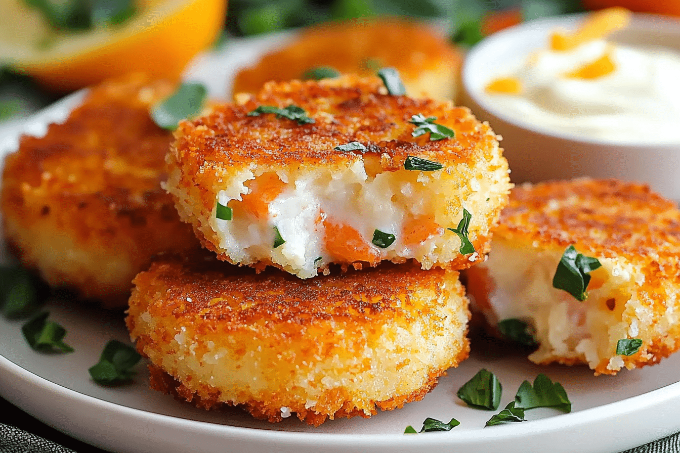 Panko-Crusted Shrimp Cakes with Two-Citrus Aioli