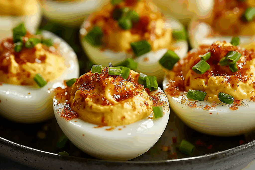 Spicy Bayou Deviled Eggs