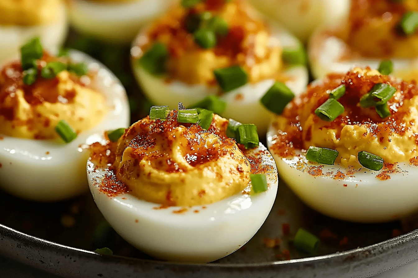 Spicy Bayou Deviled Eggs