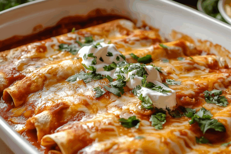 Homemade Easy Chicken Enchiladas