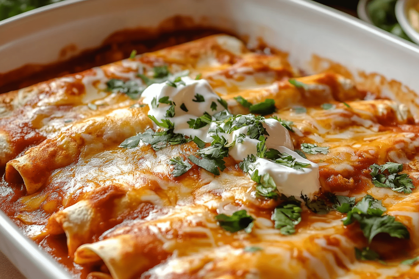 Homemade Easy Chicken Enchiladas