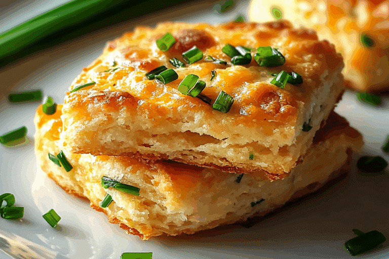 Cheddar Chive Scallion Biscuits