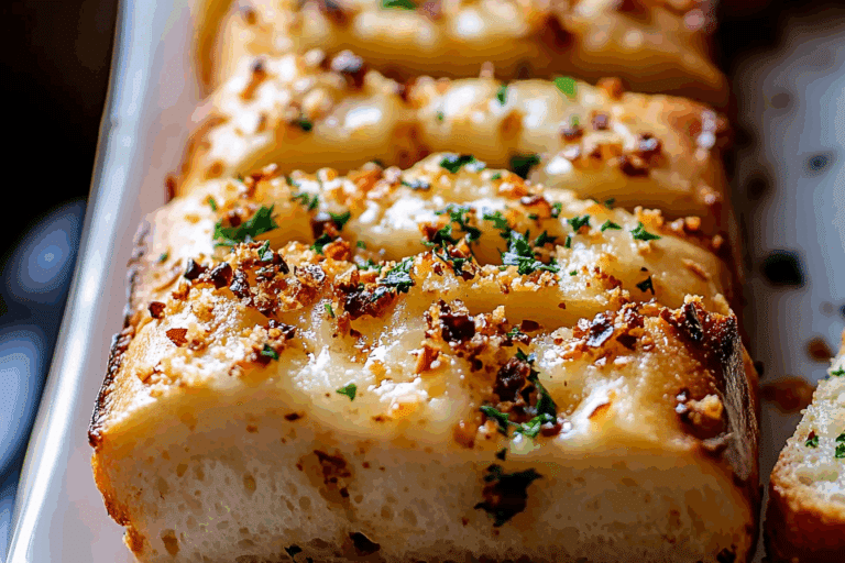 Chili Crunch Garlic Bread