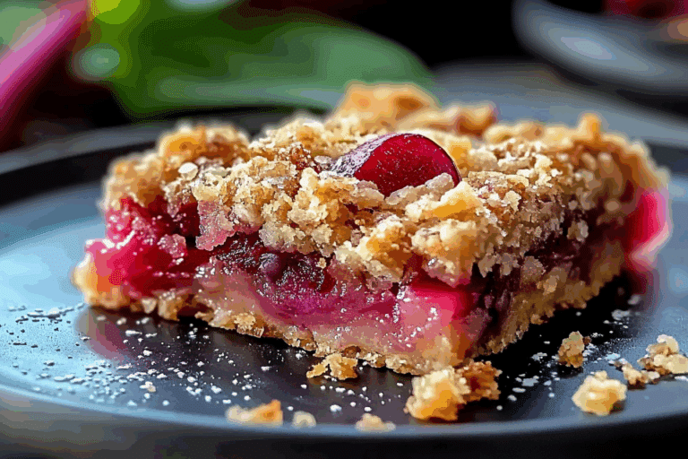 Rhubarb Magic Bars