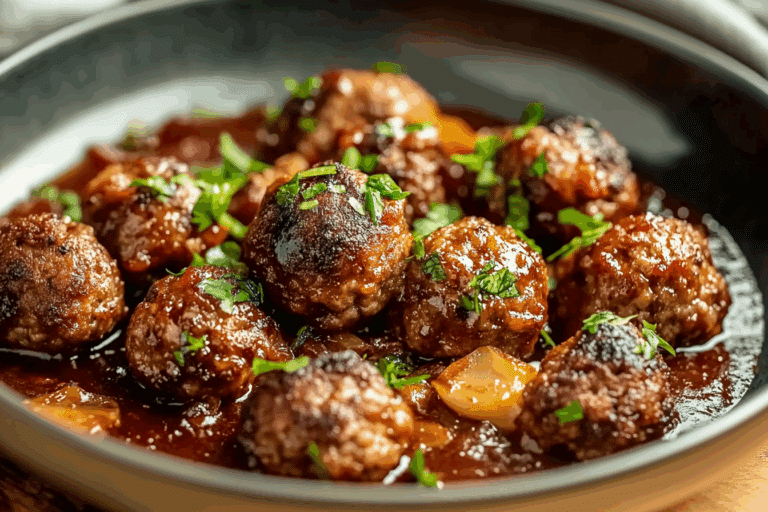 Bison Meatballs